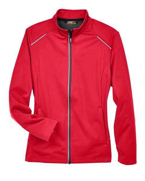 CORE365 CE708W, Women's Techno Lite Three-layer Knit Tech-shell, Classic Red