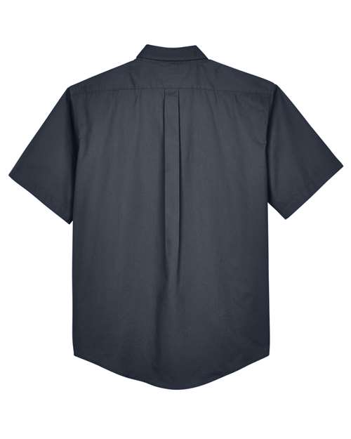 CORE365 88194, Men's Optimum Short Sleeve Twill Dress Shirt, Carbon