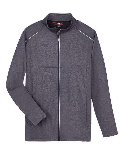 CORE365 CE708, Men's Techno Lite Three-layer Knit Tech-shell, Carbon Heather