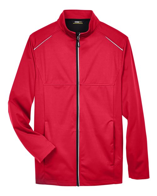 CORE365 CE708, Men's Techno Lite Three-layer Knit Tech-shell, Classic Red
