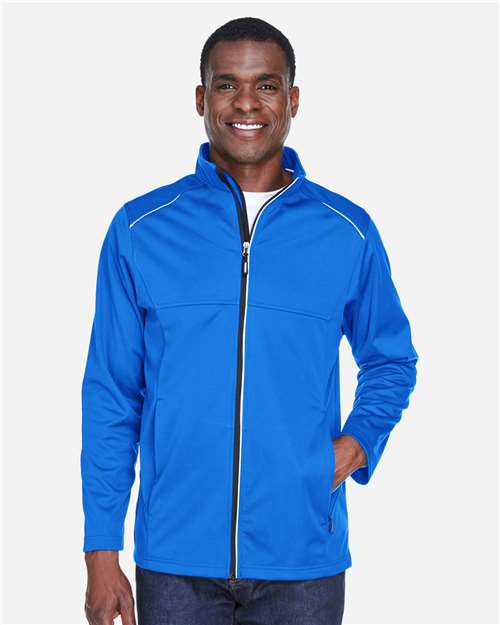 CORE365 CE708, Men's Techno Lite Three-layer Knit Tech-shell, True Royal