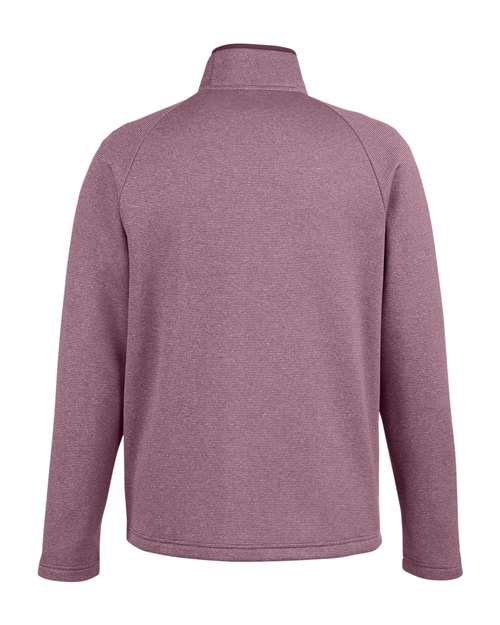 CORE365 CE72, Men's Venture Heathered Stripe Full-zip Jacket, Burgundy/ White
