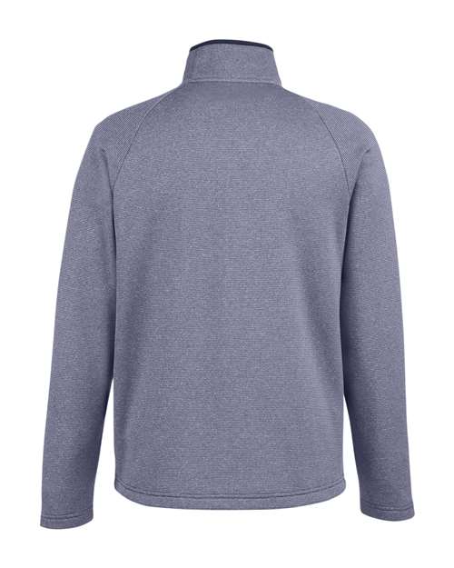 CORE365 CE72, Men's Venture Heathered Stripe Full-zip Jacket, Classic Navy/ White