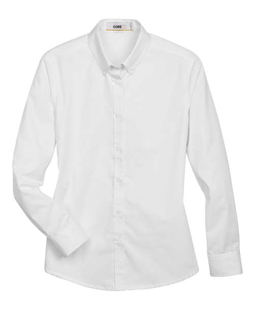 CORE365 78193, Women's Operate Twill Shirt, White