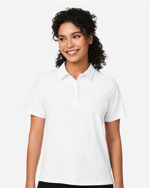 Devon & Jones DG120W, Women's Raleigh Stretch Polo, White