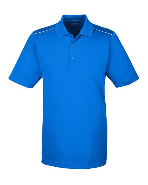 CORE365 88181R, Men's Radiant Performance Piqué Polo With Reflective Piping, True Royal