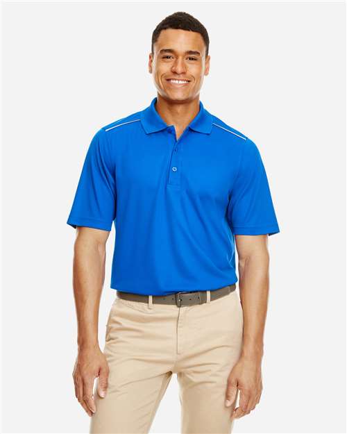 CORE365 88181R, Men's Radiant Performance Piqué Polo With Reflective Piping, True Royal