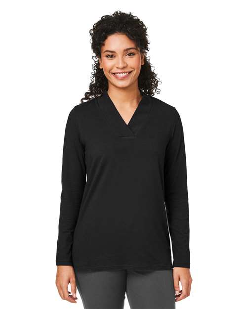 Women's Raleigh Shawl Collar Knit Top - - 13272 - Toronto Screen Printing- Color