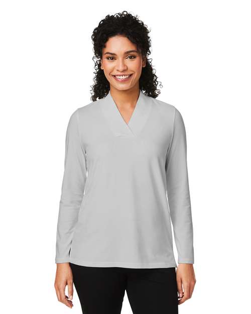Women's Raleigh Shawl Collar Knit Top - - 13272 - Toronto Screen Printing- Color