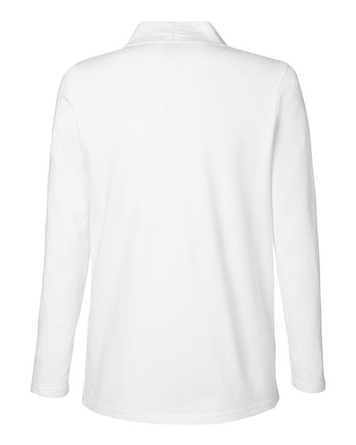 Devon & Jones DP121W, Women's Raleigh Shawl Collar Knit Top, White