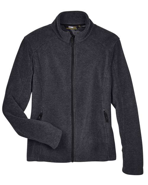 CORE365 78190, Women's Journey Fleece Jacket, Heather Charcoal