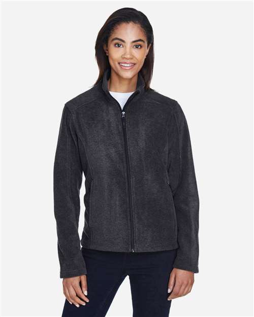 CORE365 78190, Women's Journey Fleece Jacket, Heather Charcoal