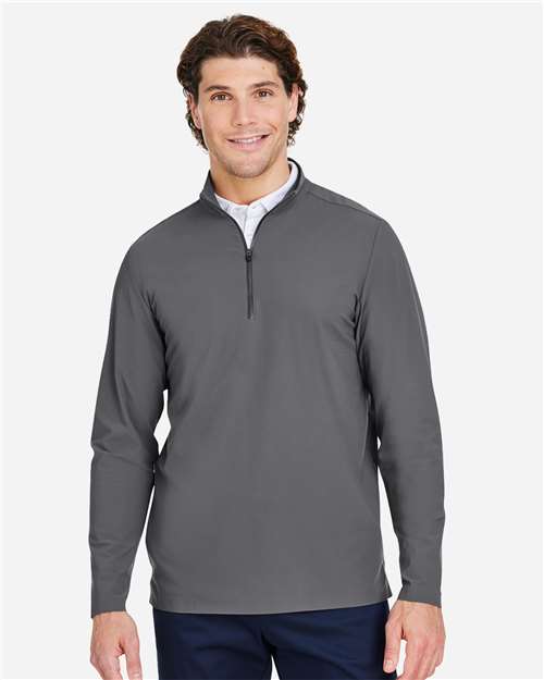 Devon & Jones DG410, Men's Crownlux Performance Windsor Welded Quarter-zip Pullover, Graphite