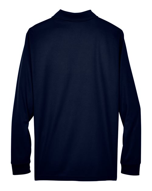 CORE365 88192T, Men's Tall Pinnacle Performance Long Sleeve Piqué Polo, Classic Navy