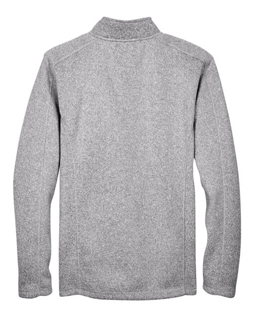 Devon & Jones DG793, Men's Bristol Full-zip Sweater Fleece Jacket, Grey Heather