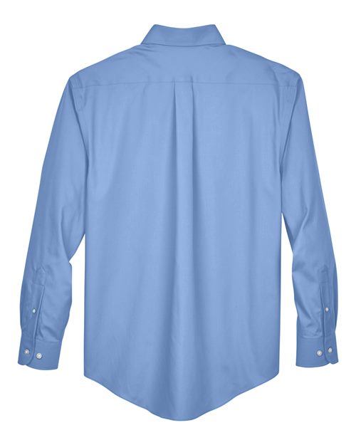 Devon & Jones D630, Men's Crown Collection Oxford Woven Dress Shirt, Light Blue