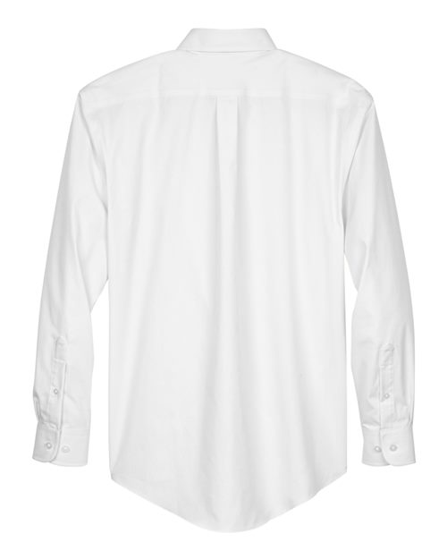 Devon & Jones D630, Men's Crown Collection Oxford Woven Dress Shirt, White