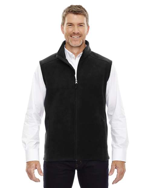 Men's Tall Journey Fleece Vest - - 13282 Black 236A7 7-7.9 oz 88191T AB Exclusive Brands CA New ab CORE365 Fleece Full-Zips Media Pocket Mens & Unisex New AB Outerwear Pockets Polyester - 100% S&S Exclusive Brands Sleeveless Talls Vests Zips