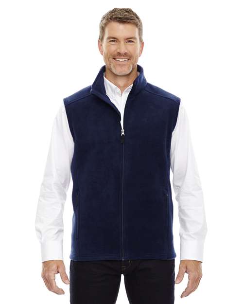 Men's Tall Journey Fleece Vest - - 13282 Classic Navy 236A7 7-7.9 oz 88191T AB Exclusive Brands CA New ab CORE365 Fleece Full-Zips Media Pocket Mens & Unisex New AB Outerwear Pockets Polyester - 100% S&S Exclusive Brands Sleeveless Talls Vests Zips