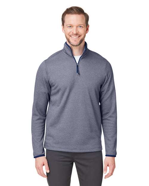 Men's Venture Heathered Stripe Quarter-Zip Pullover - - 13283 Classic Navy White 2025 Fleece Guide 2025 Fleece Guide Uniforms 2025 Fleece Guide Uniforms - Quarter-Zips 317A7 8-8.9 oz AB Exclusive Brands Activewear CA New ab CE73 CORE365 Fleece Long Sleeves Mens & Unisex Moisture-Management New AB Performance Polos & Knits Polyester - 100% Pullovers Quarter-Zips S&S Exclusive Brands Stripes Tear Away Tops Zips