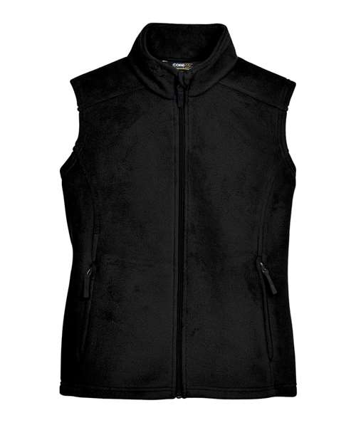 CORE365 78191, Women's Journey Fleece Vest, Black
