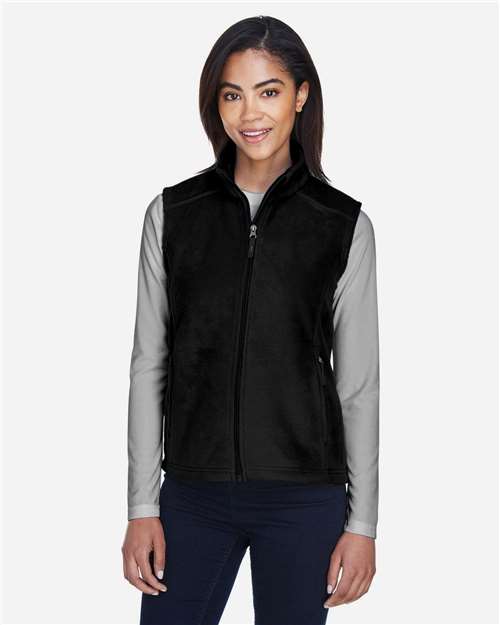 CORE365 78191, Women's Journey Fleece Vest, Black