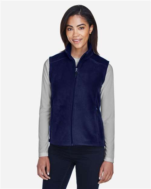 Women's Journey Fleece Vest - - 13292 Classic Navy 214A7 7-7.9 oz 78191 AB Exclusive Brands CA New ab CORE365 Everyday Hero Uniforming Exp Fitness & Wellness Fitness Studio & Athleisure Explore Fitness & Wellness Explore Fitness & Wellness Physical Fitness Fleece Full-Zips Jackets Media Pocket New AB Outerwear Pockets Polyester - 100% S&S Exclusive Brands Sleeveless Vests Womens Zips