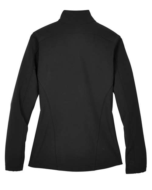 CORE365 78184, Women's Cruise Two-layer Fleece Bonded Soft Shell Jacket, Black