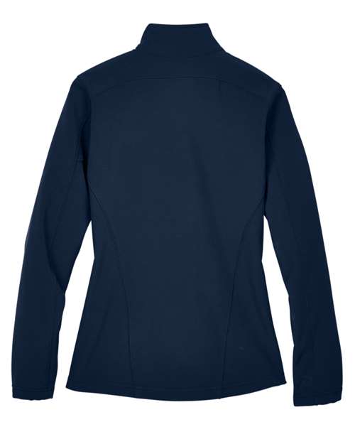 CORE365 78184, Women's Cruise Two-layer Fleece Bonded Soft Shell Jacket, Classic Navy