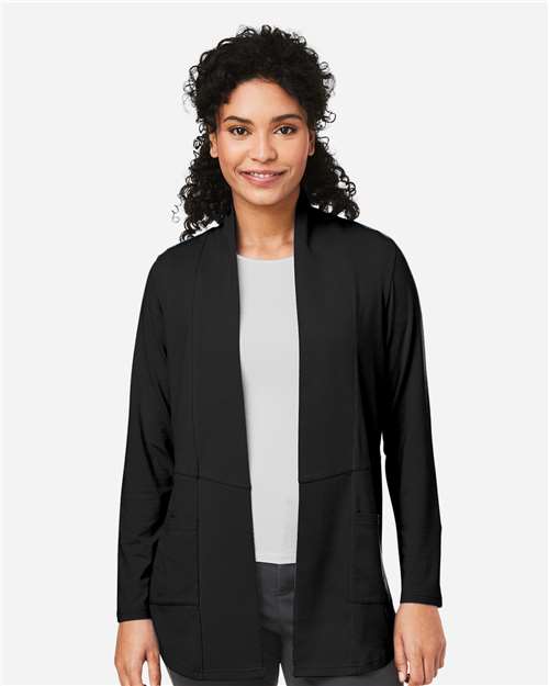 Devon & Jones DP125W, Women's Raleigh Stretch Cardigan, Black