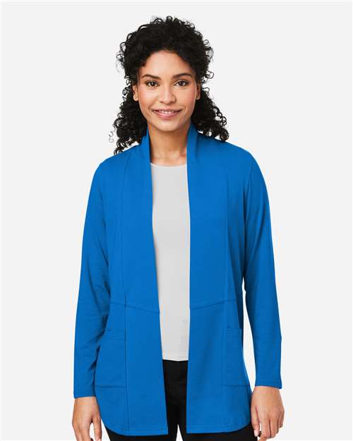 Devon & Jones DP125W, Women's Raleigh Stretch Cardigan, French Blue