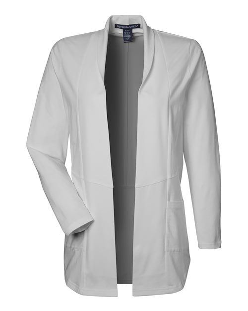 Devon & Jones DP125W, Women's Raleigh Stretch Cardigan, Grey
