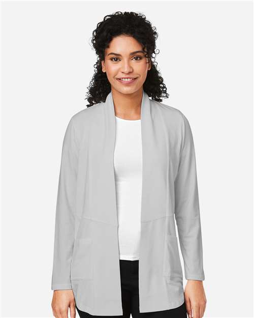 Devon & Jones DP125W, Women's Raleigh Stretch Cardigan, Grey