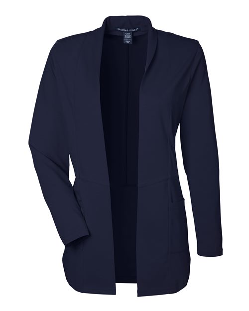 Devon & Jones DP125W, Women's Raleigh Stretch Cardigan, Navy