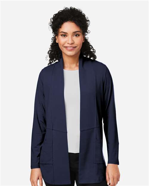 Devon & Jones DP125W, Women's Raleigh Stretch Cardigan, Navy