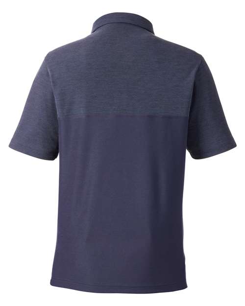 CORE365 CE112C, Men's Fusion Chromasoft Colorblock Polo, Classic Navy/ Classic Navy Heather
