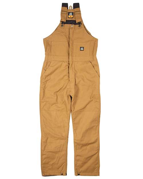 Berne Apparel B415T, Men's Tall Heritage Insulated Bib Overall, Brown Duck