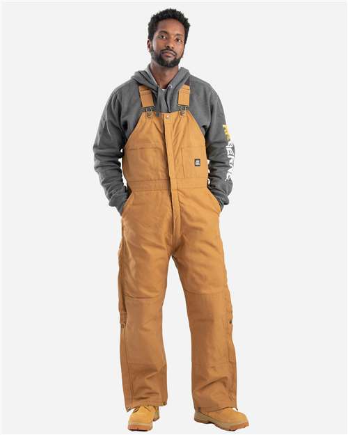 Berne Apparel B415T, Men's Tall Heritage Insulated Bib Overall, Brown Duck