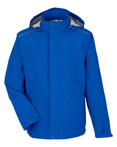 CORE365 CE712, Men's Barrier Packable Waterproof Rain Jacket, True Royal