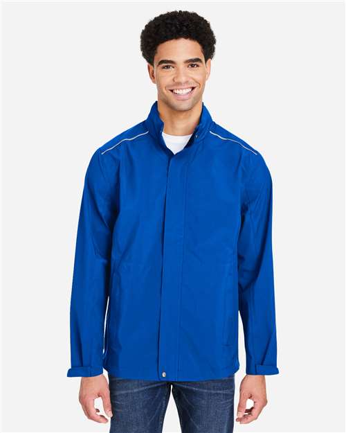 CORE365 CE712, Men's Barrier Packable Waterproof Rain Jacket, True Royal