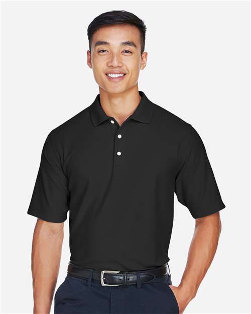 Devon & Jones DG150, Men's Drytec20 Performance Polo, Black