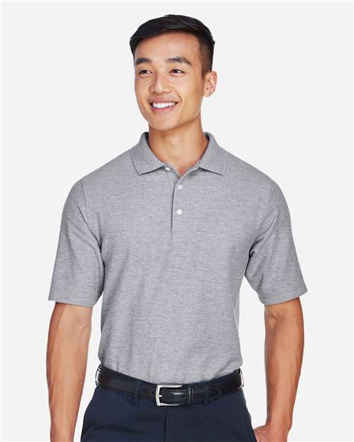 Devon & Jones DG150, Men's Drytec20 Performance Polo, Grey Heather