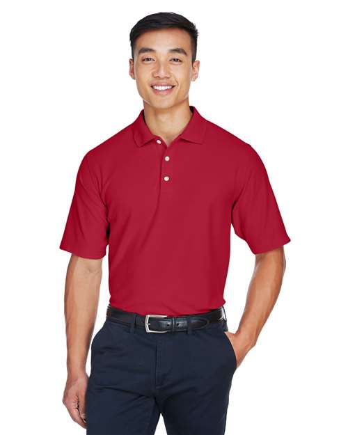 Men's DRYTEC20™ Performance Polo - - 13309 Red 2025 Polo Guide 2025 Polo Guide Activewear 2025 Polo Guide Activewear - Fitness & Wellness 6-6.9 oz 626B2 AB Exclusive Brands CA New ab Cotton - 100% Devon & Jones DG150 Mens & Unisex Moisture-Management New AB Performance Pique Polos Polos & Knits S&S Deep Deals S&S Exclusive Brands Short Sleeves Side Seams Sport Shirts Tops