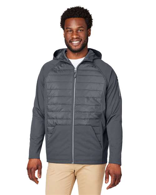 Unisex Techno Lite Hybrid Hooded Jacket - - 13315 Carbon 323A7 6-6.9 oz AB Exclusive Brands Activewear CA New ab CE808 CORE365 Explore Fitness & Wellness Explore Fitness & Wellness Health Professional Explore Fitness & Wellness Health Wellbeing Full-Zips Hooded Jackets Long Sleeves Mens & Unisex New AB Outerwear Performance Pockets Polyester - 100% Puffers S&S Exclusive Brands Tear Away Waterproof Zips
