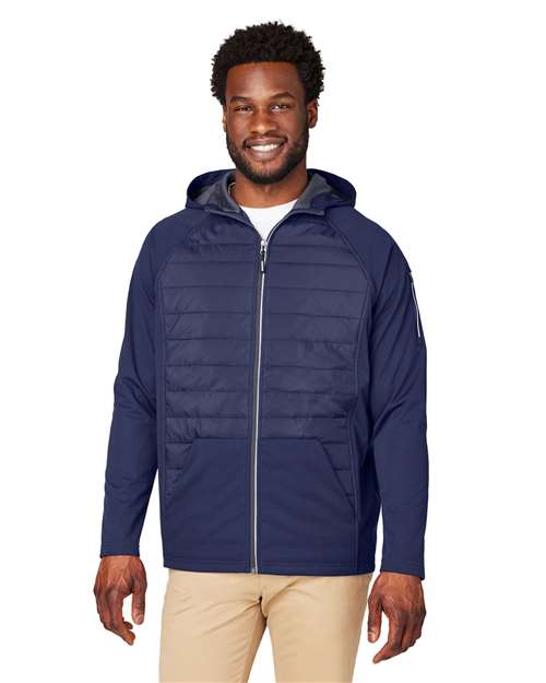 Unisex Techno Lite Hybrid Hooded Jacket - - 13315 Classic Navy 323A7 6-6.9 oz AB Exclusive Brands Activewear CA New ab CE808 CORE365 Explore Fitness & Wellness Explore Fitness & Wellness Health Professional Explore Fitness & Wellness Health Wellbeing Full-Zips Hooded Jackets Long Sleeves Mens & Unisex New AB Outerwear Performance Pockets Polyester - 100% Puffers S&S Exclusive Brands Tear Away Waterproof Zips