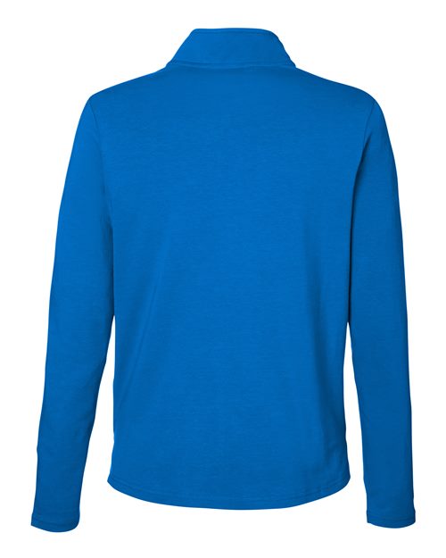 Devon & Jones DG425W, Women's Raleigh Stretch Quarter-zip Pullover, French Blue