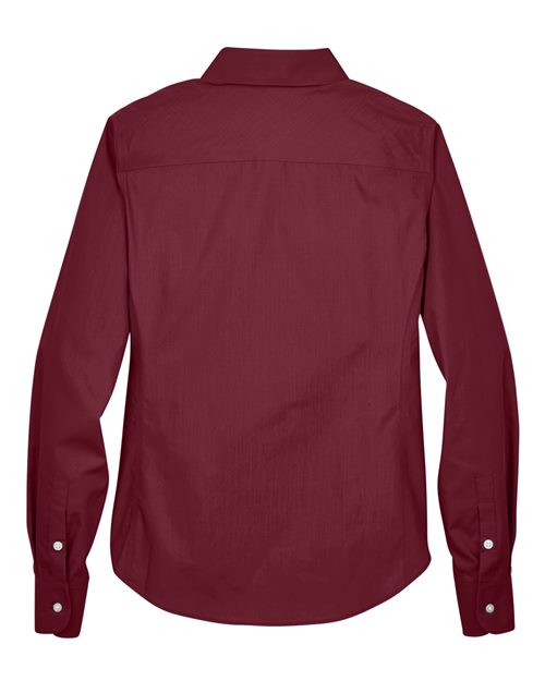 Devon & Jones D620W, Women's Crown Collection Broadcloth Woven Dress Shirt, Burgundy