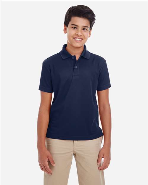CORE365 88181Y, Youth Origin Performance Piqué Polo, Classic Navy