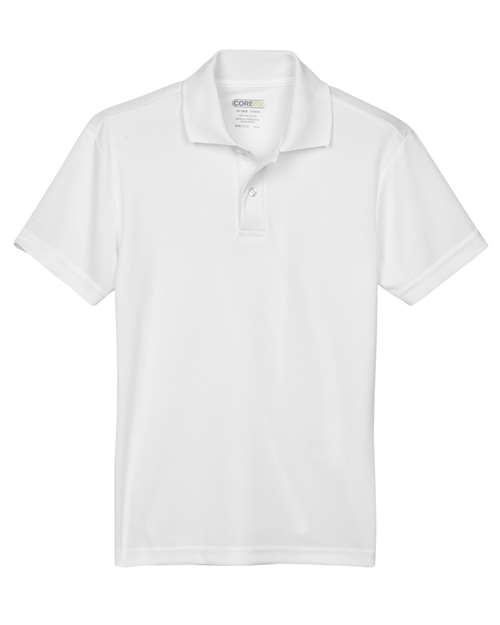CORE365 88181Y, Youth Origin Performance Piqué Polo, White
