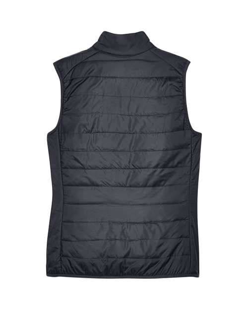 CORE365 CE702W, Women's Prevail Packable Puffer Vest, Carbon
